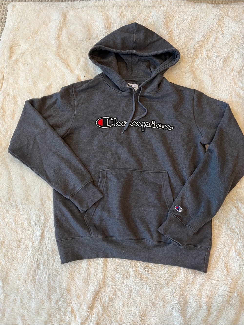 Champion Power Blend Gray Hoodie New Men’s Sz Medium